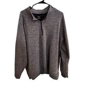 Nike Dri Fit Pullover 1/4 Zip Mens XXL Gray Athletic Training Top